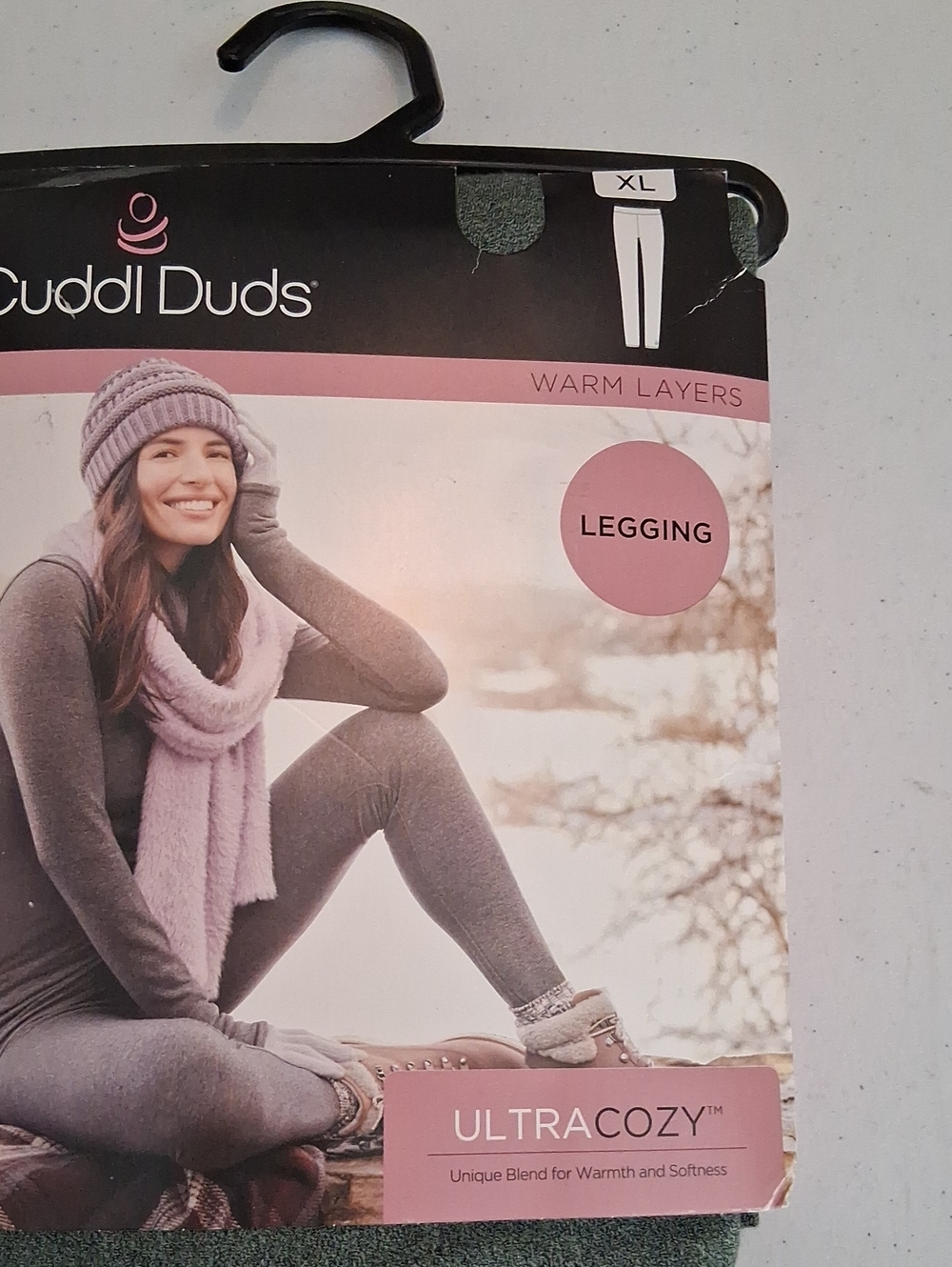 Cuddl Duds UltraCozy Sage Women's Leggings - Warm Layers XL